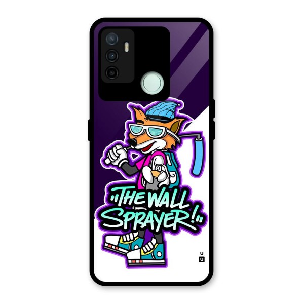 The Wall Sprayer Glass Back Case for Oppo A53