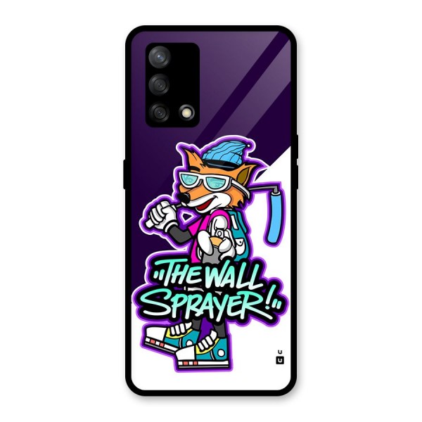 The Wall Sprayer Glass Back Case for Oppo F19