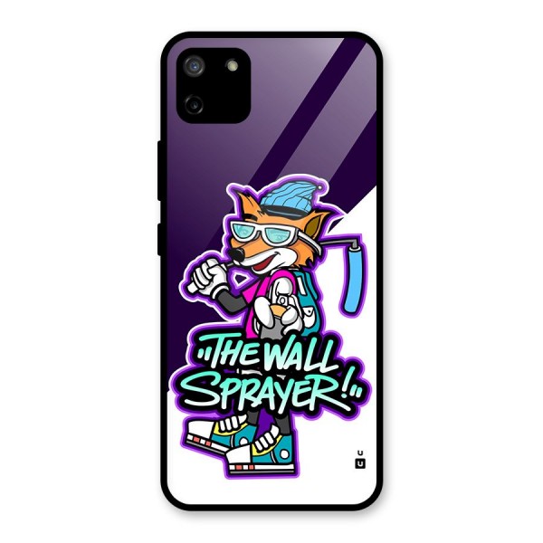 The Wall Sprayer Glass Back Case for Realme C11