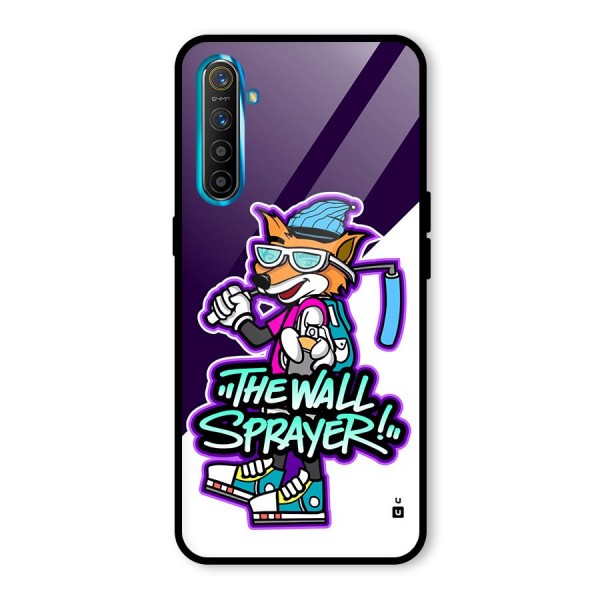 The Wall Sprayer Glass Back Case for Realme X2