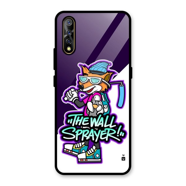 The Wall Sprayer Glass Back Case for Vivo S1