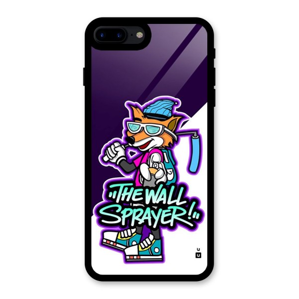 The Wall Sprayer Glass Back Case for iPhone 8 Plus