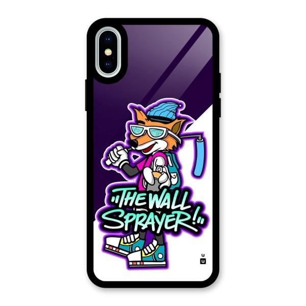 The Wall Sprayer Glass Back Case for iPhone X