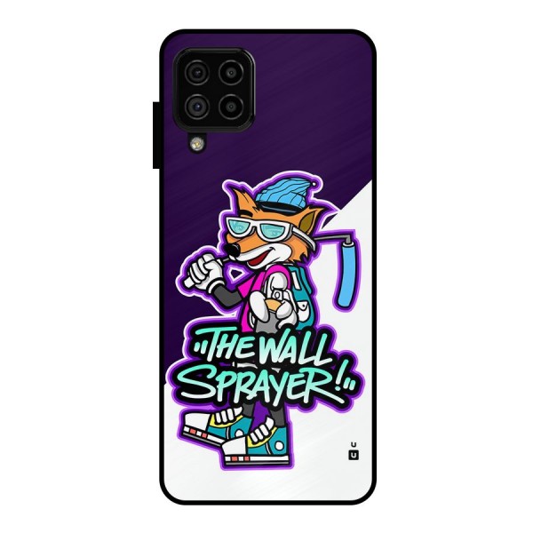 The Wall Sprayer Metal Back Case for Galaxy A22 4G