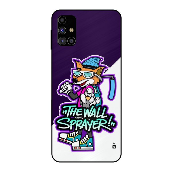 The Wall Sprayer Metal Back Case for Galaxy M31s