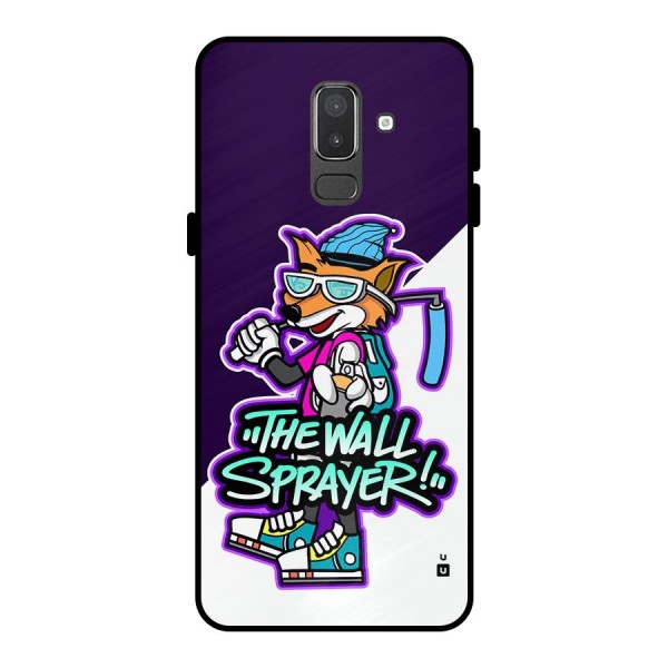 The Wall Sprayer Metal Back Case for Galaxy On8 (2018)