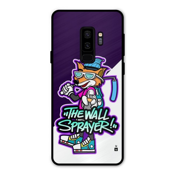 The Wall Sprayer Metal Back Case for Galaxy S9 Plus