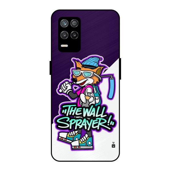 The Wall Sprayer Metal Back Case for Realme 8 5G