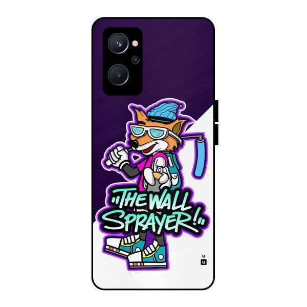 The Wall Sprayer Metal Back Case for Realme 9i 5G