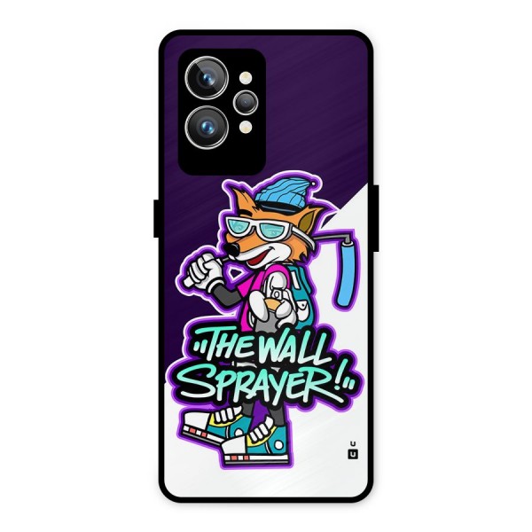 The Wall Sprayer Metal Back Case for Realme GT2 Pro