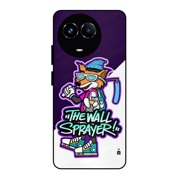 The Wall Sprayer Metal Back Case for Realme Narzo 60X