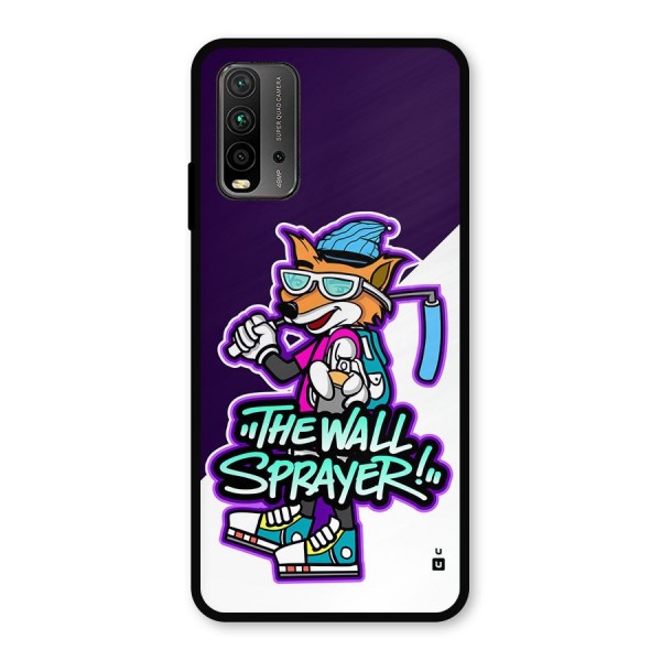 The Wall Sprayer Metal Back Case for Redmi 9 Power