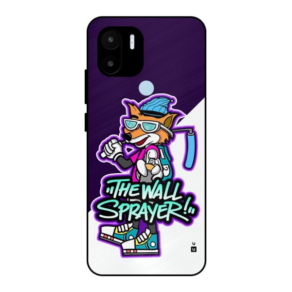 The Wall Sprayer Metal Back Case for Redmi A2 Plus