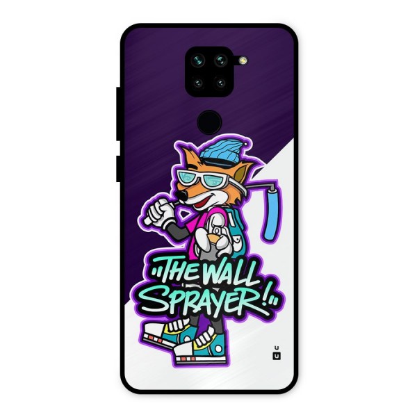 The Wall Sprayer Metal Back Case for Redmi Note 9