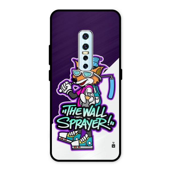 The Wall Sprayer Metal Back Case for Vivo V17 Pro