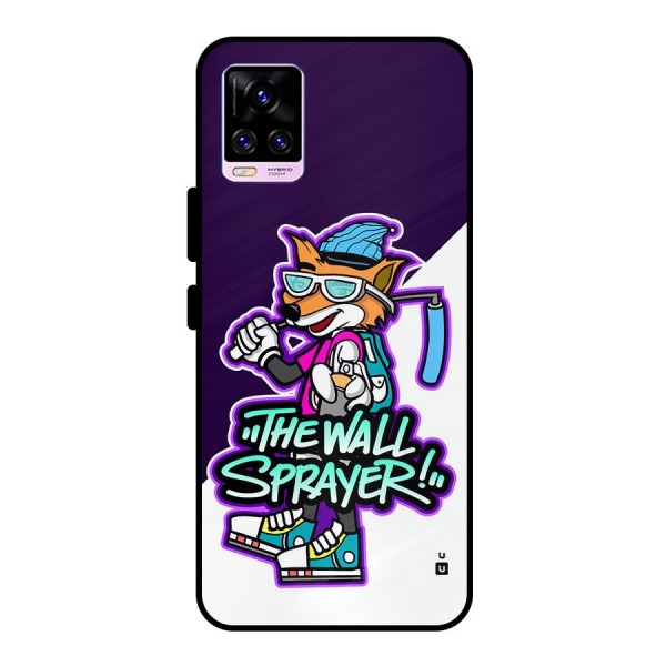 The Wall Sprayer Metal Back Case for Vivo V20 Pro