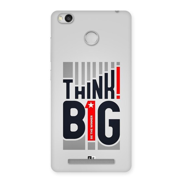 Think Big Back Case for Redmi 3S Prime