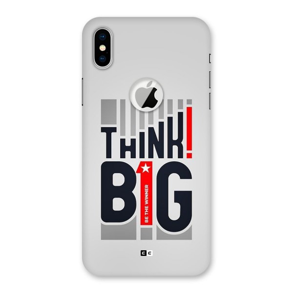 Think Big Back Case for iPhone XS Logo Cut