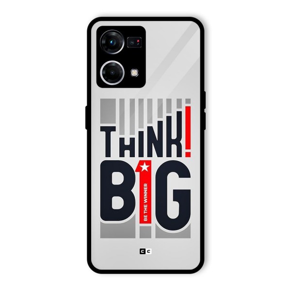 Think Big Glass Back Case for Oppo F21 Pro 4G