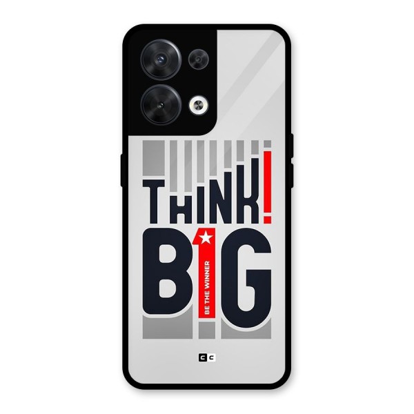 Think Big Glass Back Case for Oppo Reno8 5G