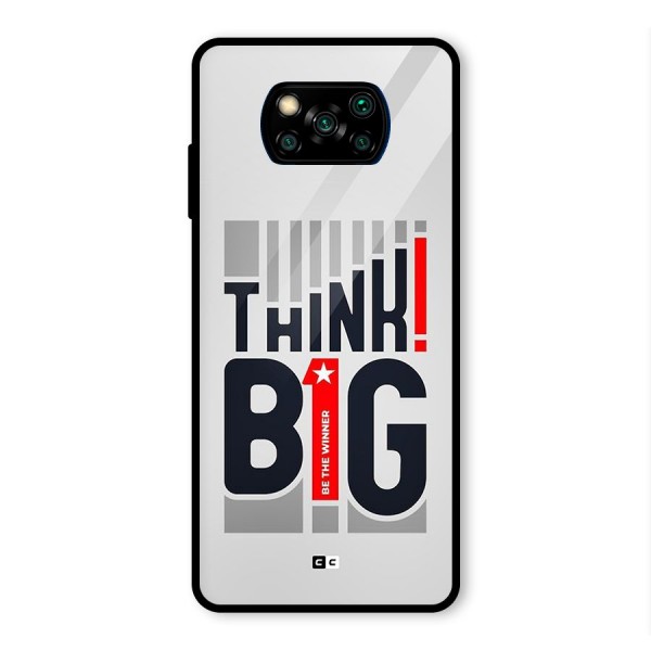 Think Big Glass Back Case for Poco X3 Pro