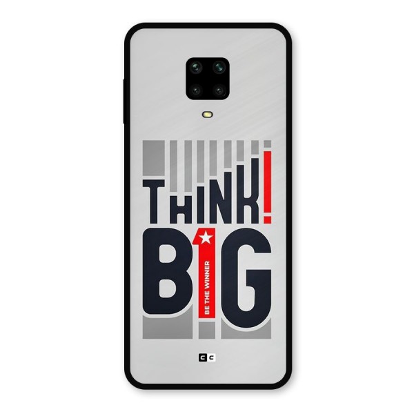 Think Big Metal Back Case for Redmi Note 9 Pro