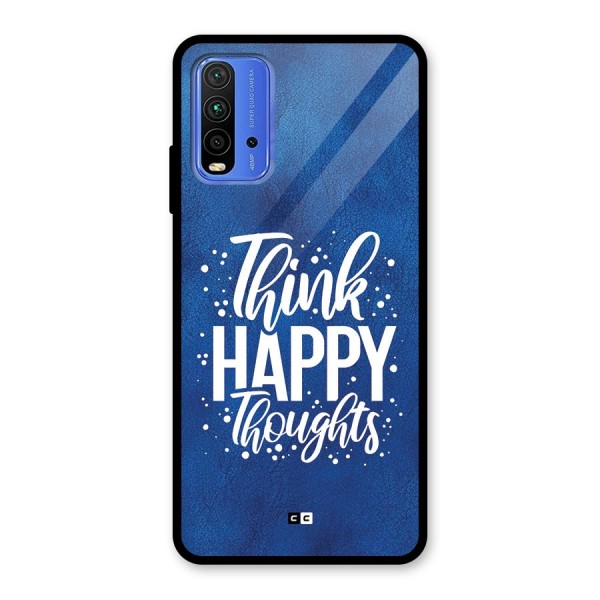 Think Happy Thoughts Glass Back Case for Redmi 9 Power