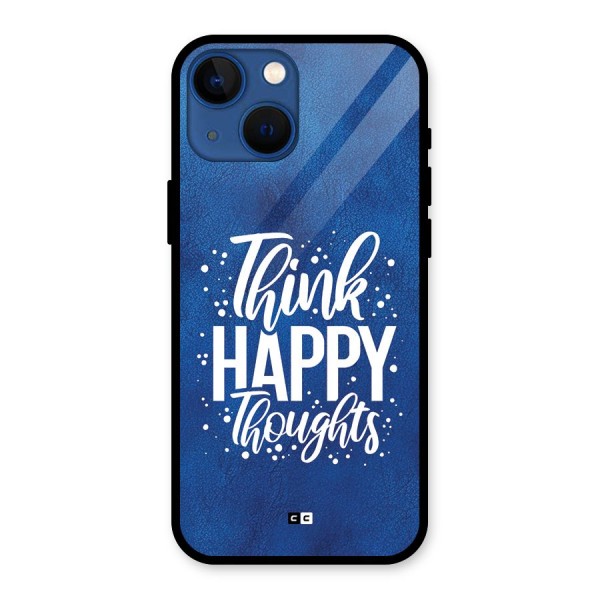 Think Happy Thoughts Glass Back Case for iPhone 13 Mini