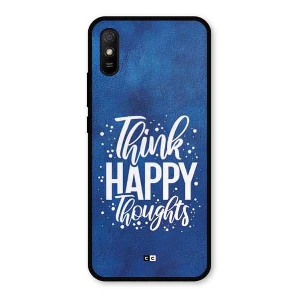 Think Happy Thoughts Metal Back Case for Redmi 9i