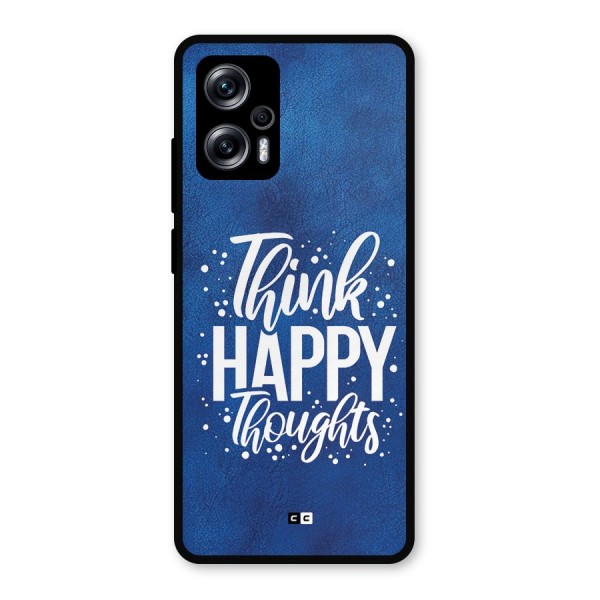 Think Happy Thoughts Metal Back Case for Redmi K50i