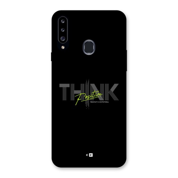 Think Positive Only Back Case for Galaxy A20s