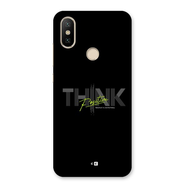 Think Positive Only Back Case for Mi A2