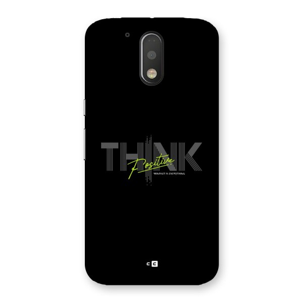 Think Positive Only Back Case for Moto G4