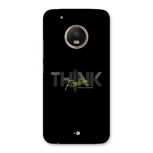 Think Positive Only Back Case for Moto G5 Plus