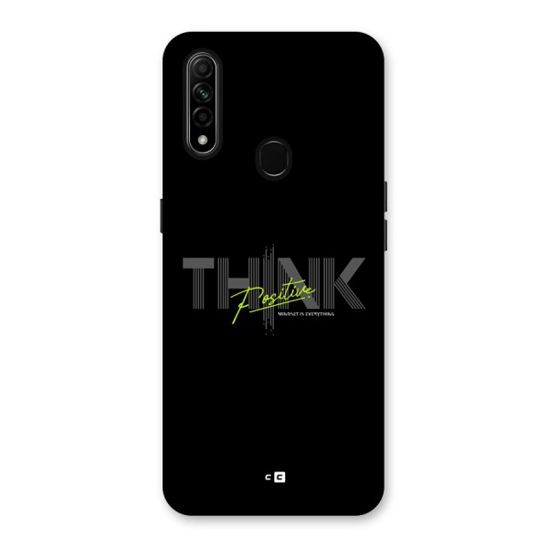 Think Positive Only Back Case for Oppo A31