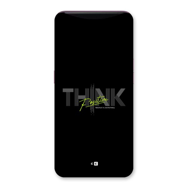 Think Positive Only Back Case for Oppo Find X