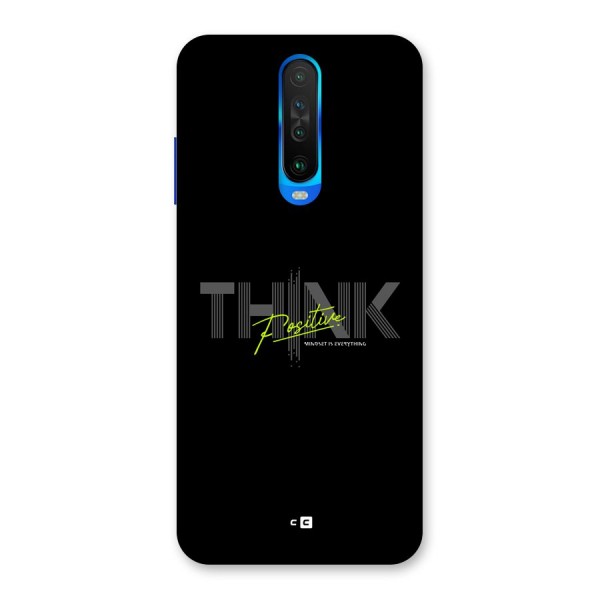 Think Positive Only Back Case for Poco X2