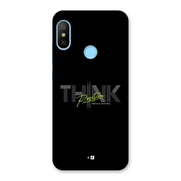 Think Positive Only Back Case for Redmi 6 Pro