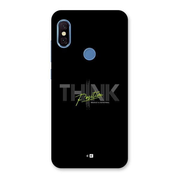 Think Positive Only Back Case for Redmi Note 6 Pro