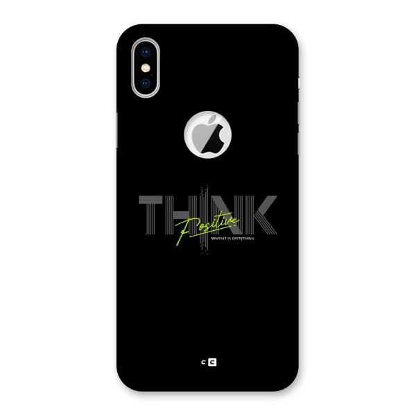 Think Positive Only Back Case for iPhone XS Logo Cut