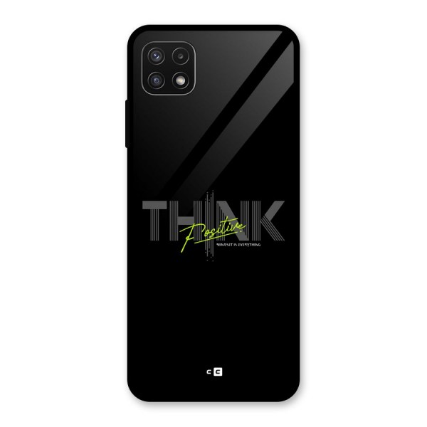 Think Positive Only Glass Back Case for Galaxy A22 5G