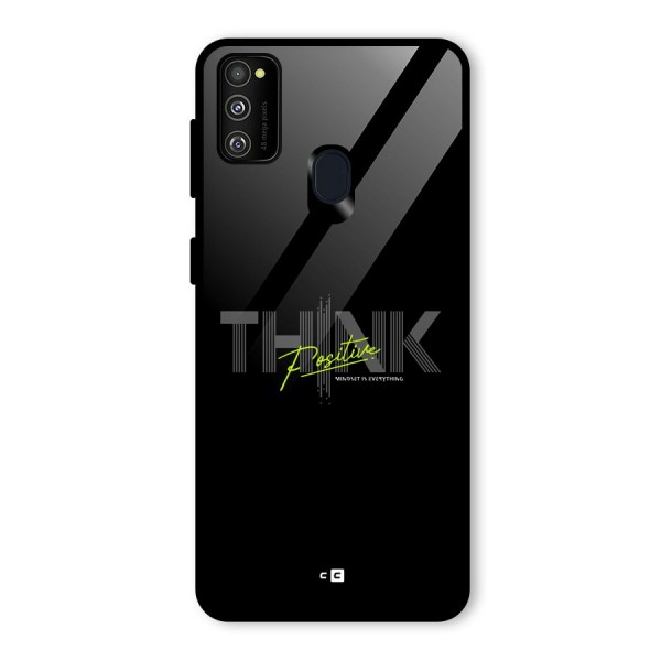 Think Positive Only Glass Back Case for Galaxy M30s