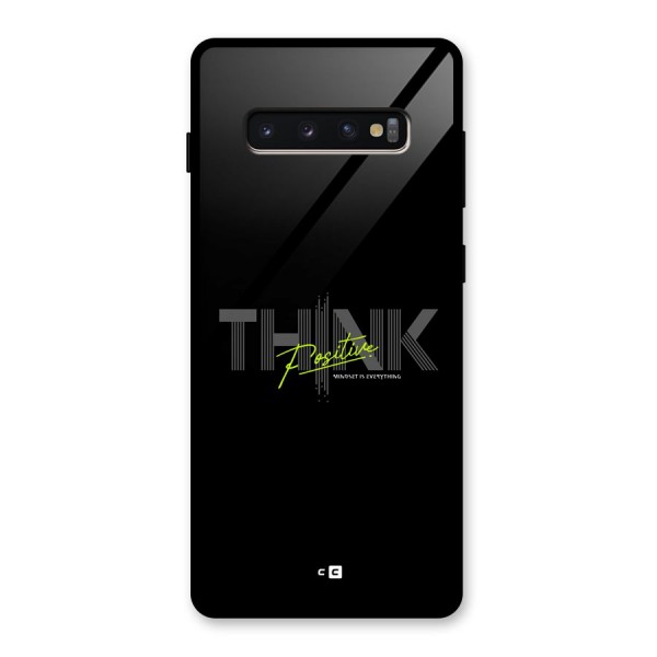 Think Positive Only Glass Back Case for Galaxy S10 Plus