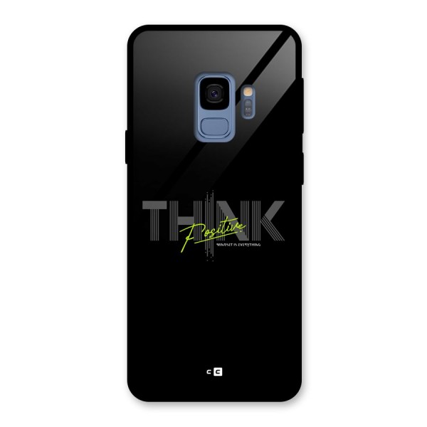 Think Positive Only Glass Back Case for Galaxy S9