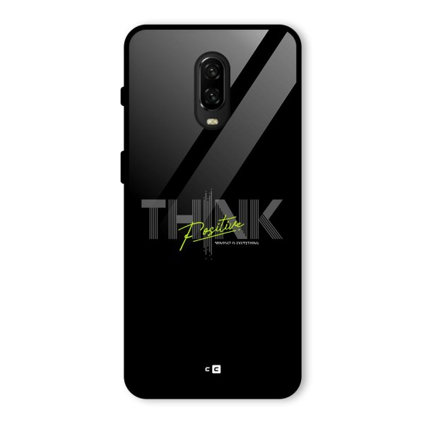 Think Positive Only Glass Back Case for OnePlus 6T