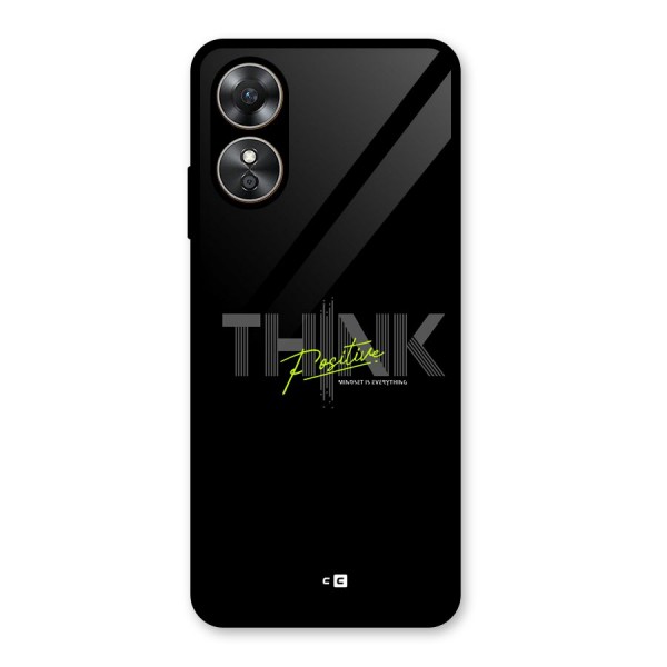 Think Positive Only Glass Back Case for Oppo A17