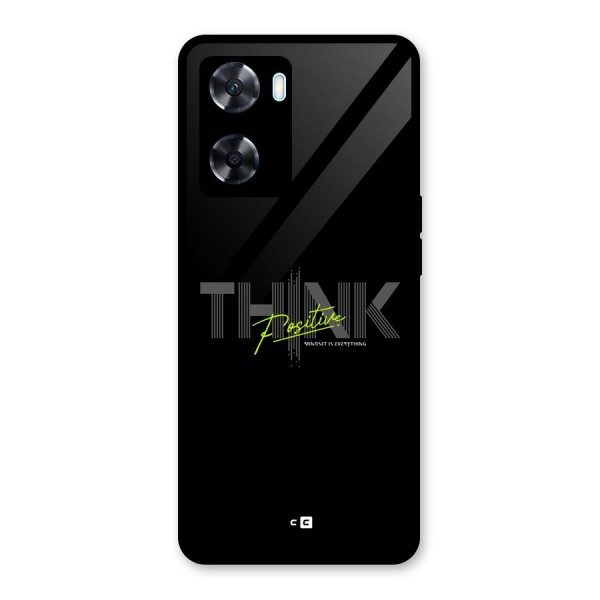 Think Positive Only Glass Back Case for Oppo A77