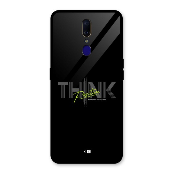 Think Positive Only Glass Back Case for Oppo F11