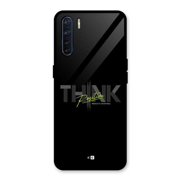 Think Positive Only Glass Back Case for Oppo F15