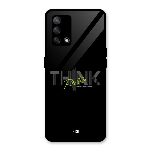 Think Positive Only Glass Back Case for Oppo F19